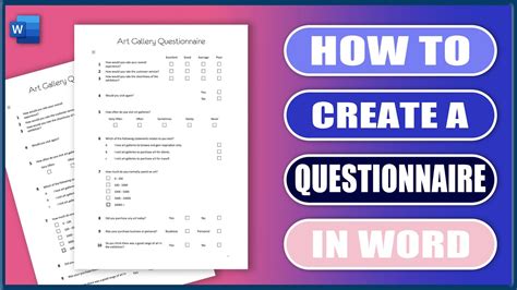 how to create a questionnaire for students