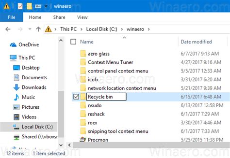How To Create A Recycle Bin Folder
