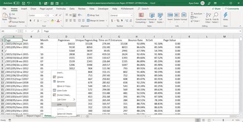 how to create a report form in excel