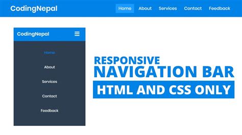 How To Create A Responsive Navigation Bar In Html And Css