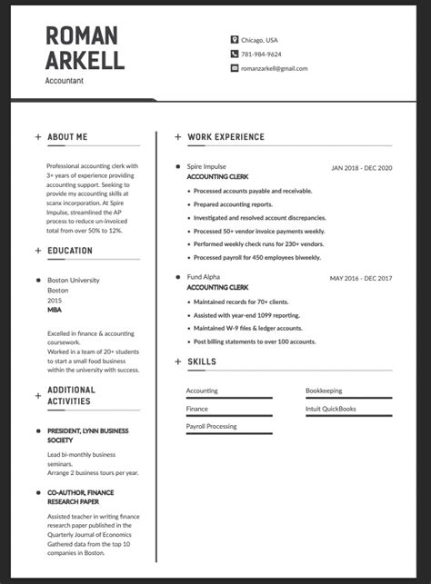 how to create a resume with two columns