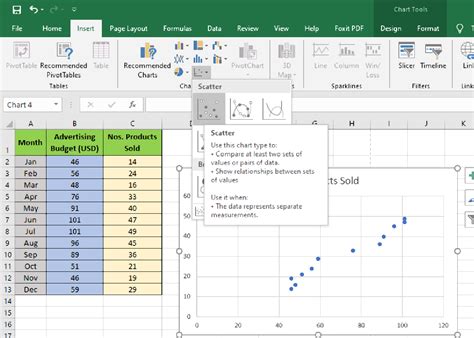 how to create a scatter graph in excel