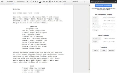 how to create a script in google docs