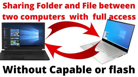 how to create a shared folder between two computers on same network