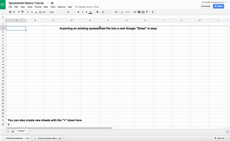 how to create a shared google spreadsheet