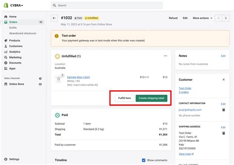 How To Create A Shipping Label In Shopify
