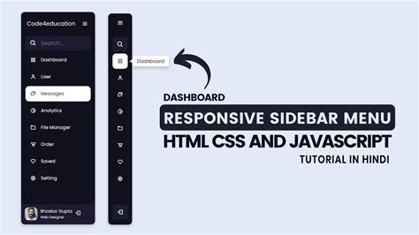 How To Create A Side Menu In Html And Css