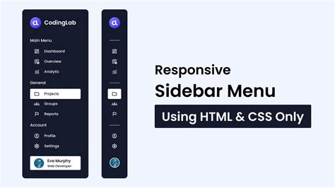 How To Create A Sidebar Html Css