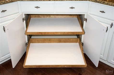 how to create a sliding shelf