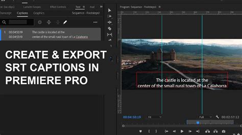 How To Create A Srt File In Premiere Pro
