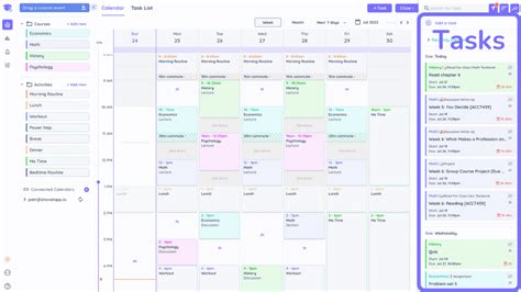 how to create a study schedule for college