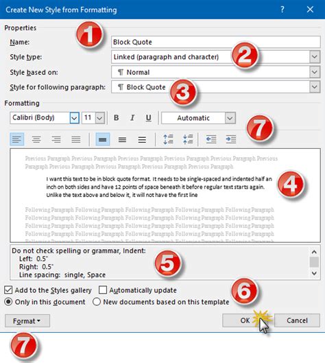 how to create a style template in word