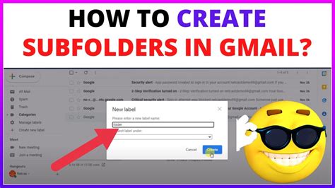 how to create a sub folder in gmail inbox