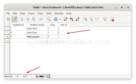 How To Create A Table In Libreoffice Base