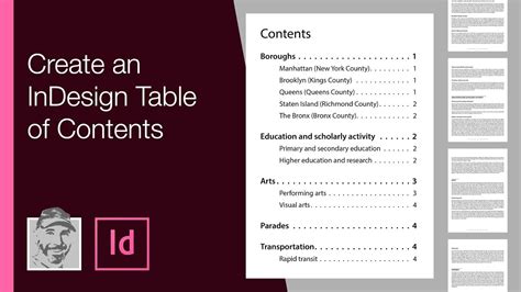 How To Create A Table Of Contents In Indesign