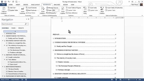 How To Create A Table Of Contents In Word On The Side