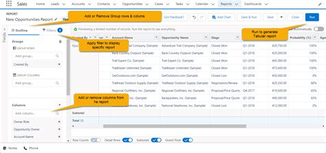 How To Create A Tabular Report In Salesforce