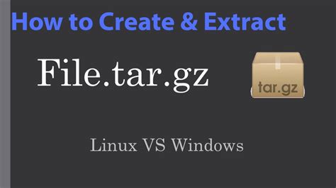 How To Create A Tar.gz File In Linux