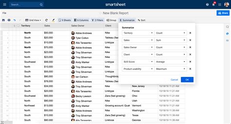 how to create a task summary report in smartsheet