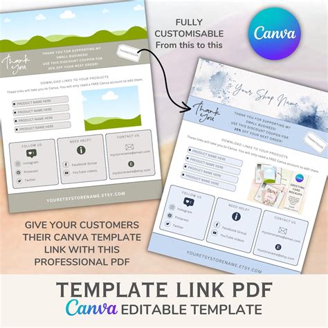 how to create a template link in canva for free
