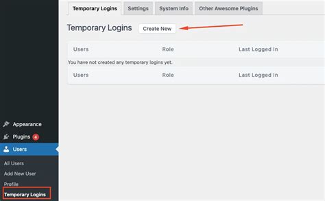 how to create a temporary admin account wordpress