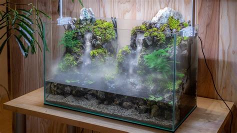 how to create a terrarium waterfall