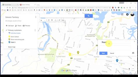 how to create a territory map in google maps