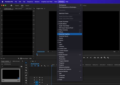 How To Create A Text In Adobe Premiere Pro Cc