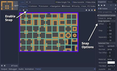 how to create a tilemap in godot