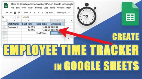 How To Create A Time Clock In Google Sheets