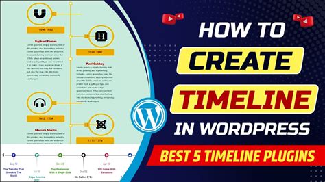 how to create a timeline in wordpress