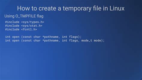 how to create a tmp file