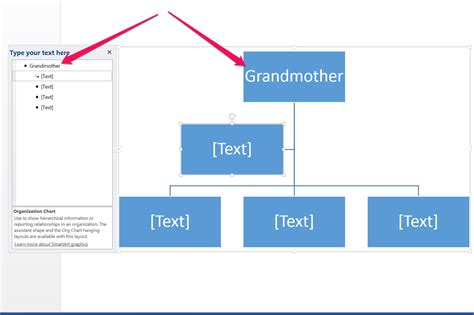 how to create a tree chart in word