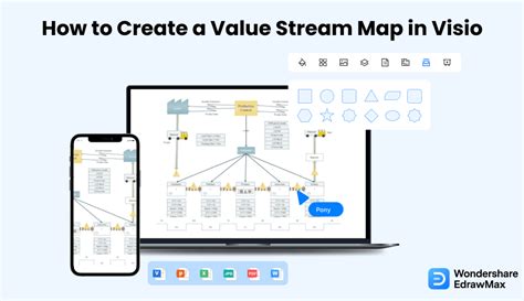 how to create a value stream map in visio