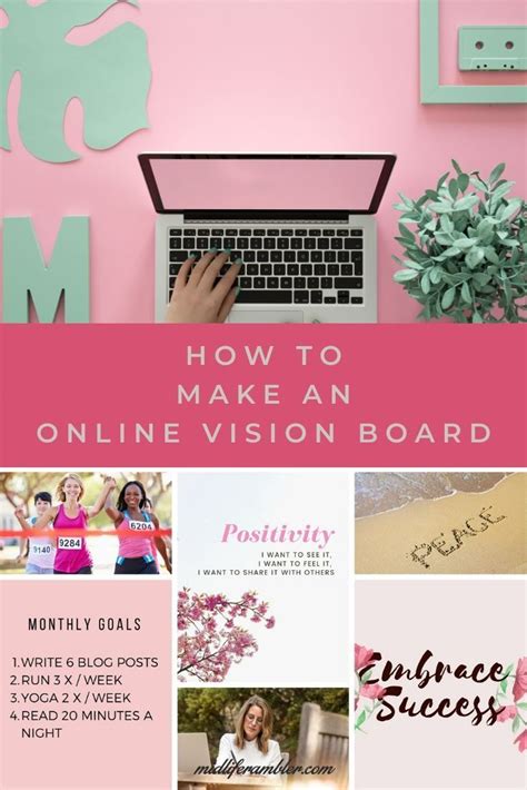 how to create a vision board on my laptop