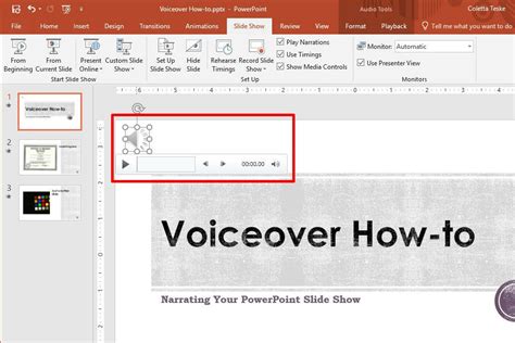 how to create a voice over presentation in ms powerpoint