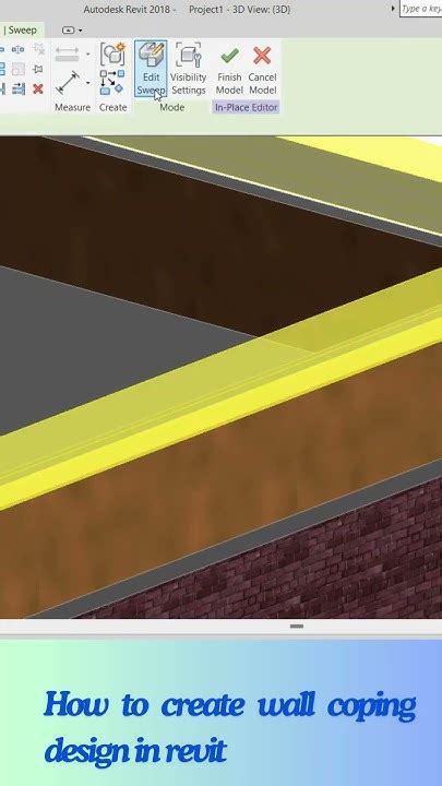 How To Create A Wall Coping In Revit
