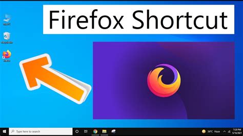 how to create a web page desktop shortcut firefox