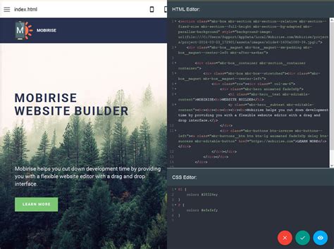 how to create a website using html code example