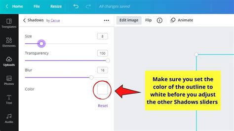 how to create a white outline around an image in canva