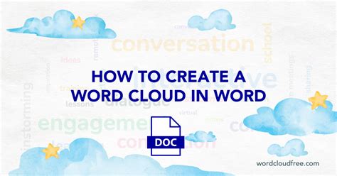 how to create a word cloud in word without add-ins