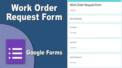 how to create a work order in google sheets