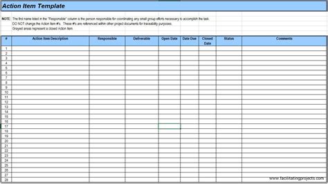how to create action log in excel