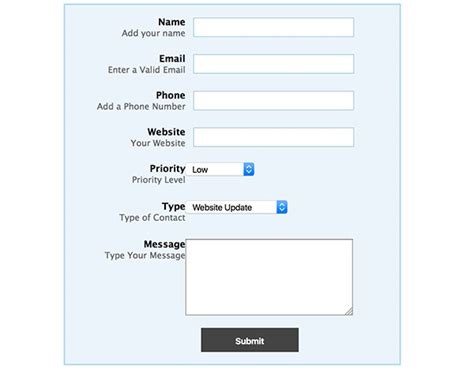 how to create address form in html