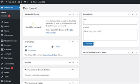 how to create admin dashboard in wordpress