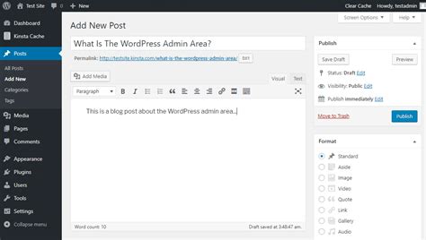 how to create admin panel in wordpress