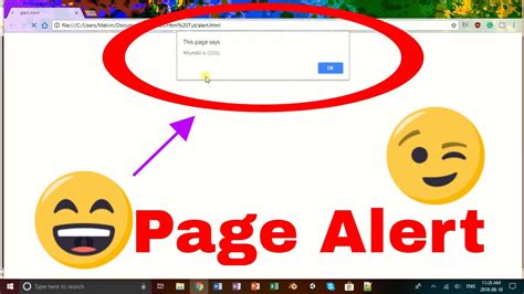 how to create alert window in html