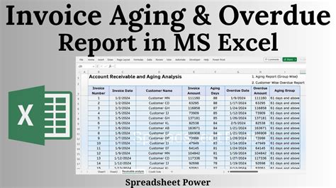 How To Create An Aging Report In Excel