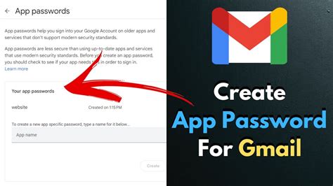 how to create an app password for gmail icloud