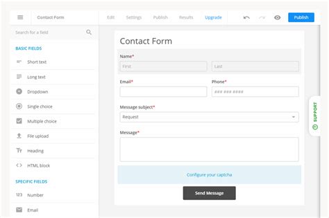 how to create an email form in html